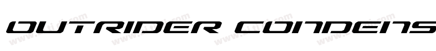 outrider condensed b字体转换